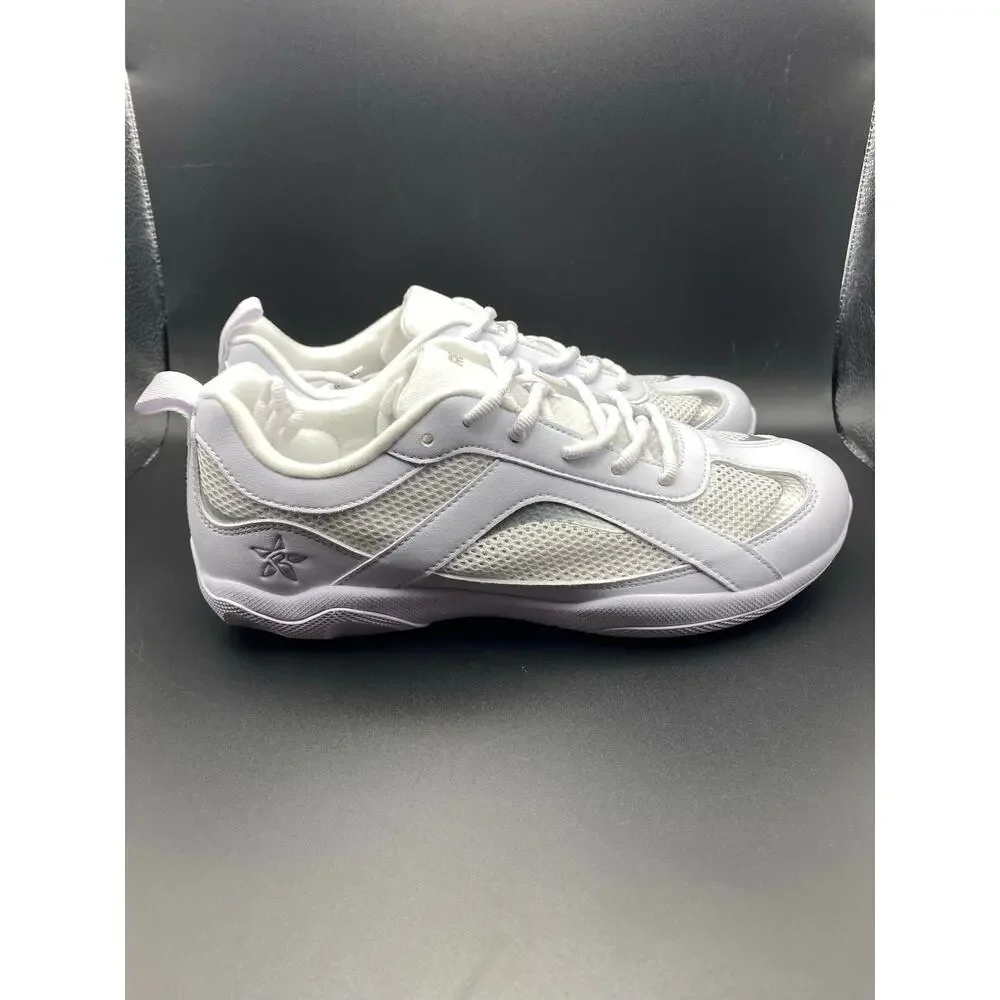 Rebel Athletic Recon White Blackout Cheerleading Tumbling Shoes Size 9 Adult